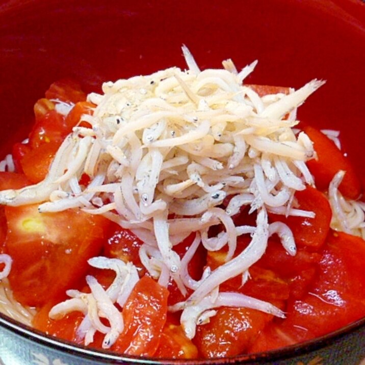 トマトしらすそうめん